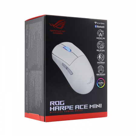 Мышь беспроводная + проводная ASUS P716 ROG HARPE ACE MINI белый