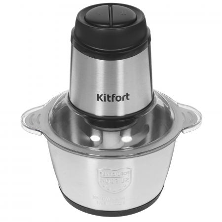 Кухонный измельчитель Kitfort КТ-3025 серебристый