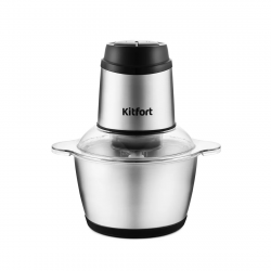 Кухонный измельчитель Kitfort КТ-3025 серебристый