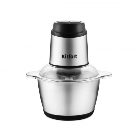 Кухонный измельчитель Kitfort КТ-3025 серебристый
