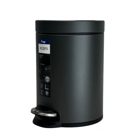 Мусорное ведро Frap F704-9 5 л графит