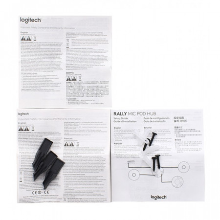 Микрофонная стойка Logitech Rally Mic Pod Hub (939-001647) черный