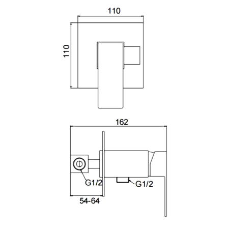 Гигиенический душ Frap F72802-6 черный