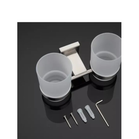 Держатель + 2 стакана Gappo G1708 белый