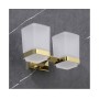 Держатель + 2 стакана Gappo G0708-3 золото