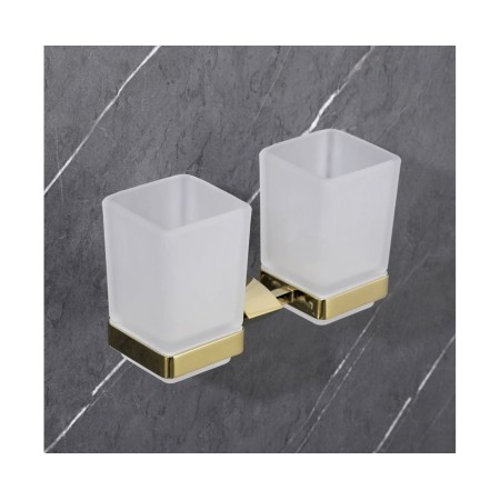 Держатель + 2 стакана Gappo G0708-3 золото