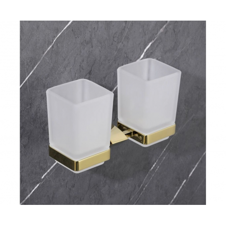 Держатель + 2 стакана Gappo G0708-3 золото