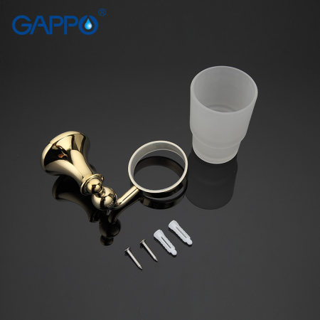 Держатель + стакан Gappo G1406 золото