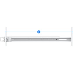 Серверные рельсы Synology-1U Rail Kit (RKM114) серебристый