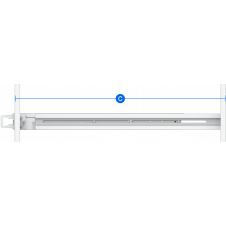 Серверные рельсы Synology-1U Rail Kit (RKM114) серебристый