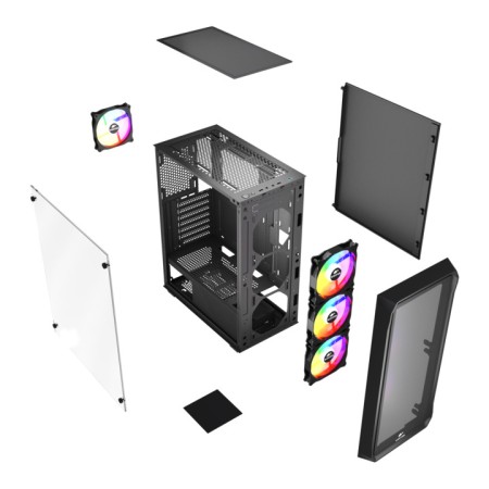 Корпус Wintek Tornado Pro (PS195-B-M TG) черный