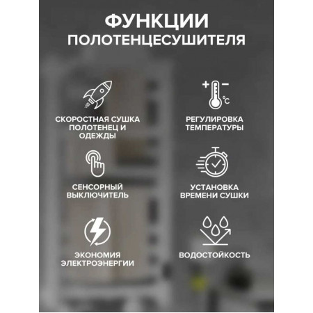 Электрический полотенцесушитель Маргроид MAR660020 черный