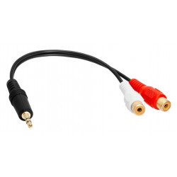 Кабель 3.5 mm jack - 2 x RCA Procast A-MJ/2RCA-F 1.5 м черный