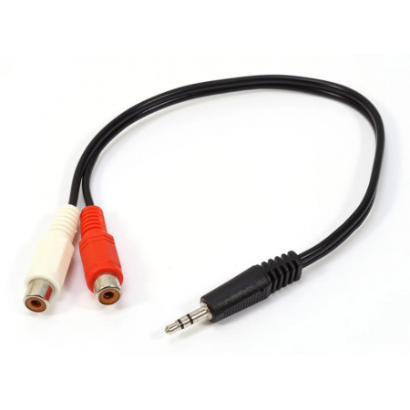 Кабель 3.5 mm jack - 2 x RCA Procast A-MJ/2RCA-F 1.5 м черный