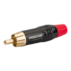 Коннектор для аудио RCA PROCAST RCA 6/TT/Red черный