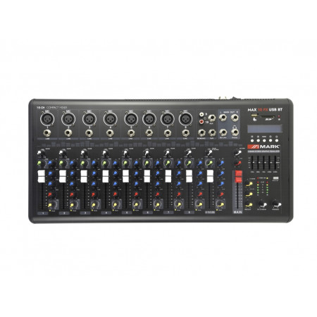Микшерный пульт MARK MAX 10 FX USB BT черный