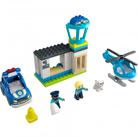 Конструктор Lego Duplo Полицейский участок и вертолет 10959 многоцветный