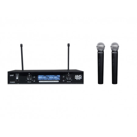UHF приёмник AMS MU 302 + MM 102 черный