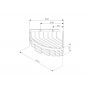Полка для душа AM.PM Sense L (A7452222) черный