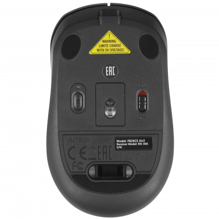 Мышь беспроводная A4Tech Fstyler FB26CS Air2 (FB26CSAir 2 Smoky Grey) серый
