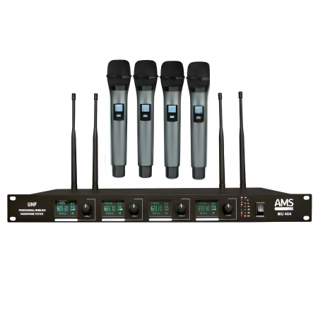 UHF приёмник AMS MU 404 + MM 104 черный