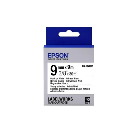 Лента стандартная EPSON LK-3WBN (C53S653003) белая/черная