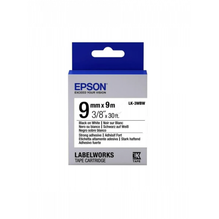Лента стандартная EPSON LK-3WBN (C53S653003) белая/черная
