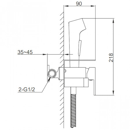 Гигиенический набор Frap F2076-6 черный
