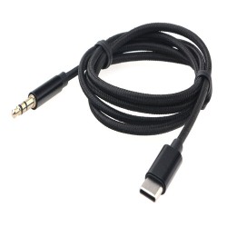 Переходник USB Type-C-3.5 mm jack Cablexpert CCAB-CM35M-1M-B 1 м черный