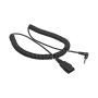 Переходник QD - 2,5 мм mini‑jack Jabra 8800-01-46 0.5 м черный