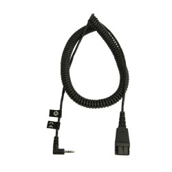 Переходник QD - 2,5 мм mini‑jack Jabra 8800-01-46 0.5 м черный