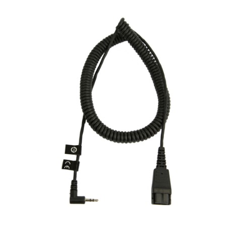 Переходник QD - 2,5 мм mini‑jack Jabra 8800-01-46 0.5 м черный