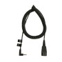 Переходник QD - 2,5 мм mini‑jack Jabra 8800-01-46 0.5 м черный