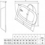 Ванна APPOLO Katrina (ВАС029030Л100) белый