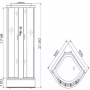 Душевая кабина ERLIT ER3509P-C4 900*900*2150 (ER3509P-C4-RUS (GRAY)) серый