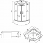Душевая кабина ERLIT ER3510TP-C4-RUS белый