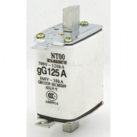 Предохранитель ножевой ELMARK NT00 125A белый