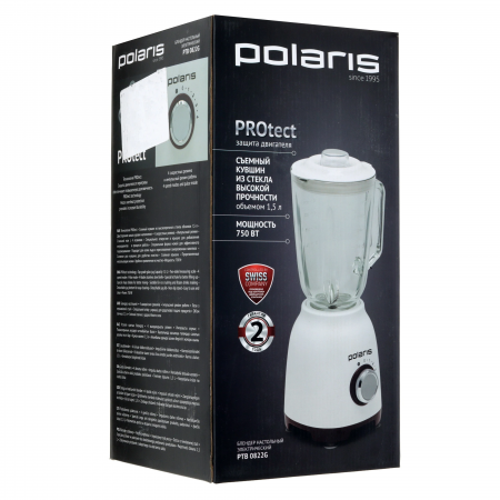 Блендер стационарный Polaris PTB 0822G белый