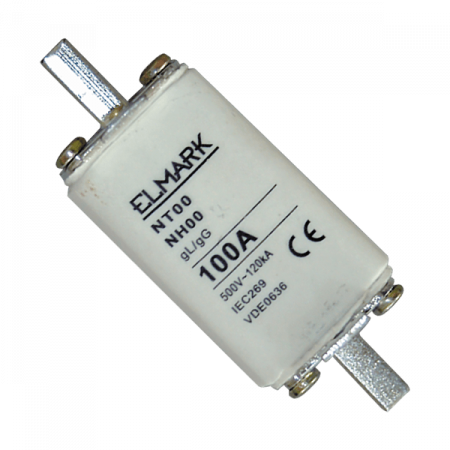 Предохранитель ножевой ELMARK NT00 63A белый