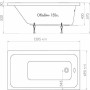 Ванна Triton Ультра 140 белый (БЕЗ НОЖЕК)