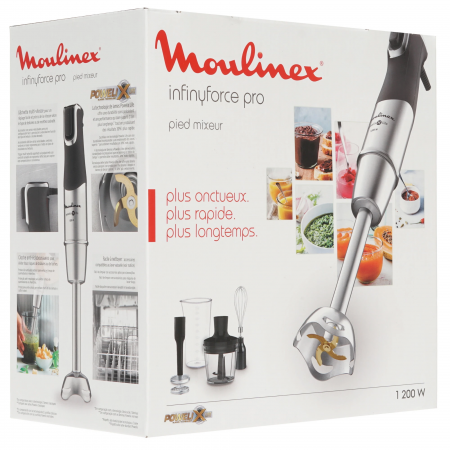 Блендер погружной Moulinex Infiny Force Pro DD95HD10 серебристый