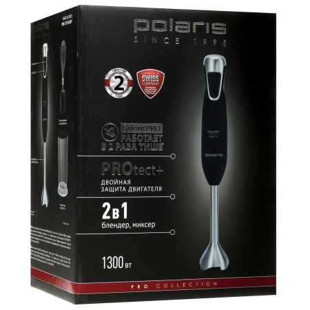 Блендер погружной Polaris PHB-1379 Silent черный