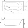 Ванна Cersanit Nike 150x70 (63346) белый