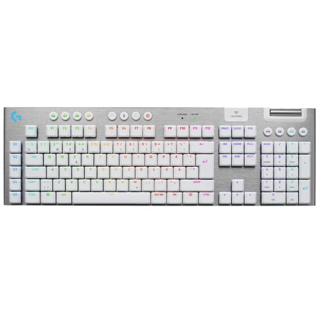 Клавиатура беспроводная + проводная Logitech G915 X LIGHTSPEED (920-012690) белый