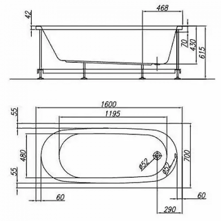 Ванна Kolpa san TAMIA 1W28 (531300) белый