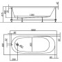Ванна Kolpa San TAMIA 1W28F (533880) белый