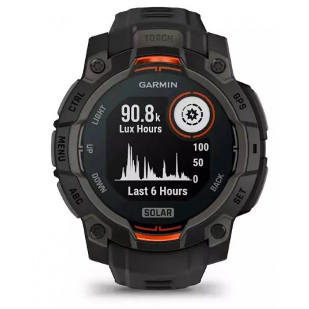 Смарт-часы Garmin INSTINCT 3 Solar 45 mm (010-02934-00) черный (1 ремешок)