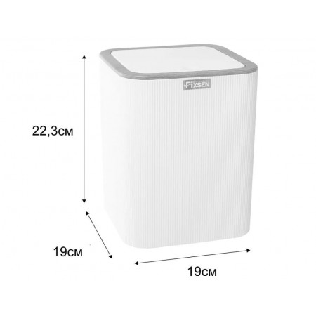 Мусорное ведро Fixsen White Wood FX-402-6 5 л белый