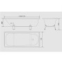 Ванна White Wave Optima L-1700 170x70см (L-1700 Optima) белый (БЕЗ НОЖЕК)