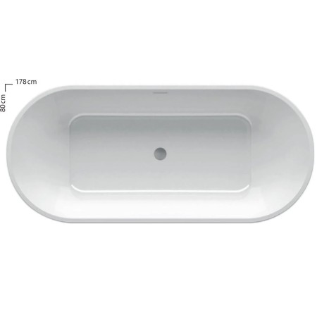 Ванна RAVAK SOLO 1780x800 (XC00100025) белая (БЕЗ НОЖЕК)